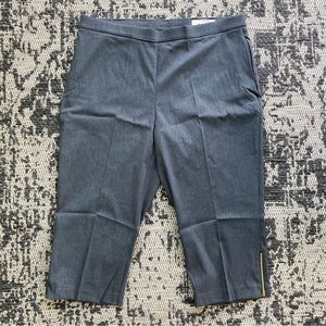 NWT Worthington Dress Capris Size 2X in Charcoal Heather
